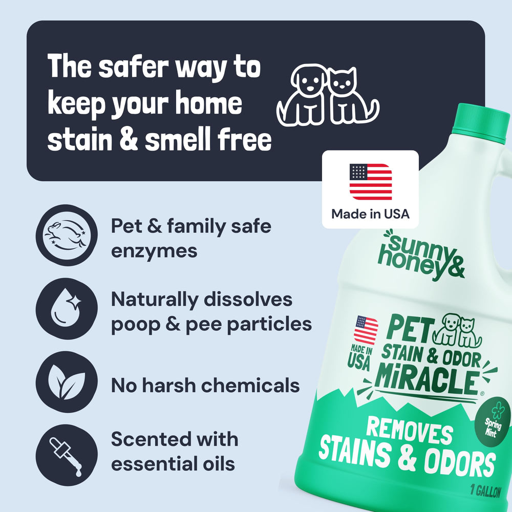 Sunny & Honey mint odor neutralizer creates fresh rooms after cleaning