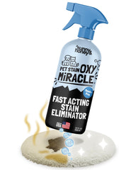 Sunny & Honey Oxy Pet spray bottle ready for quick mess cleanup.
