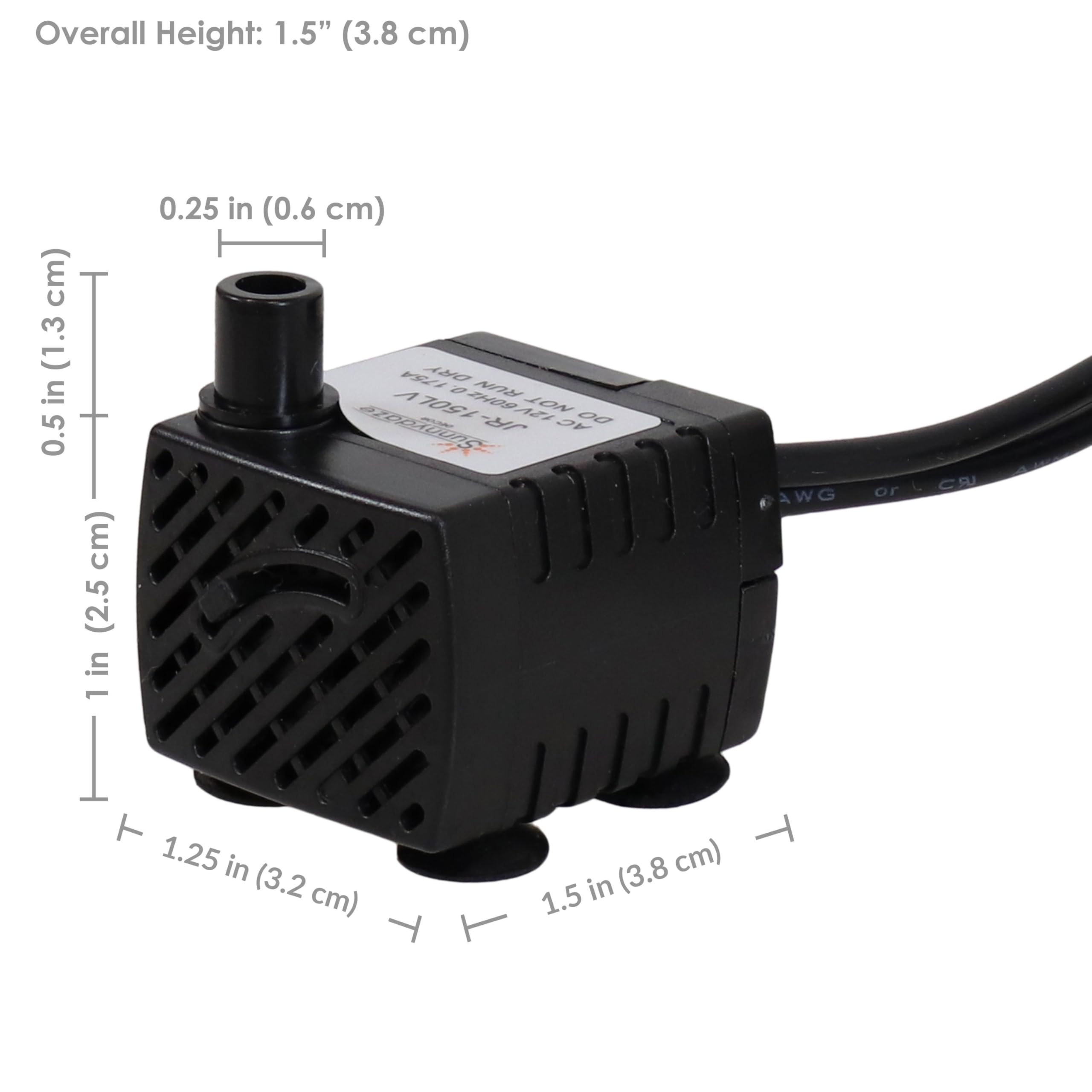 Sunnydaze flow adjustment valve for precise water movement in features.
