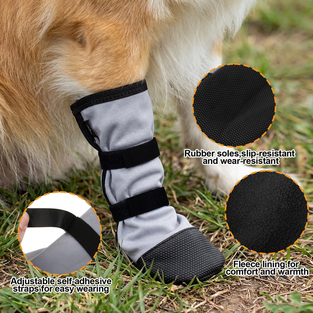 Sunnymove dog paw boots outdoor walking use highlights reliable protection during outdoor adventures