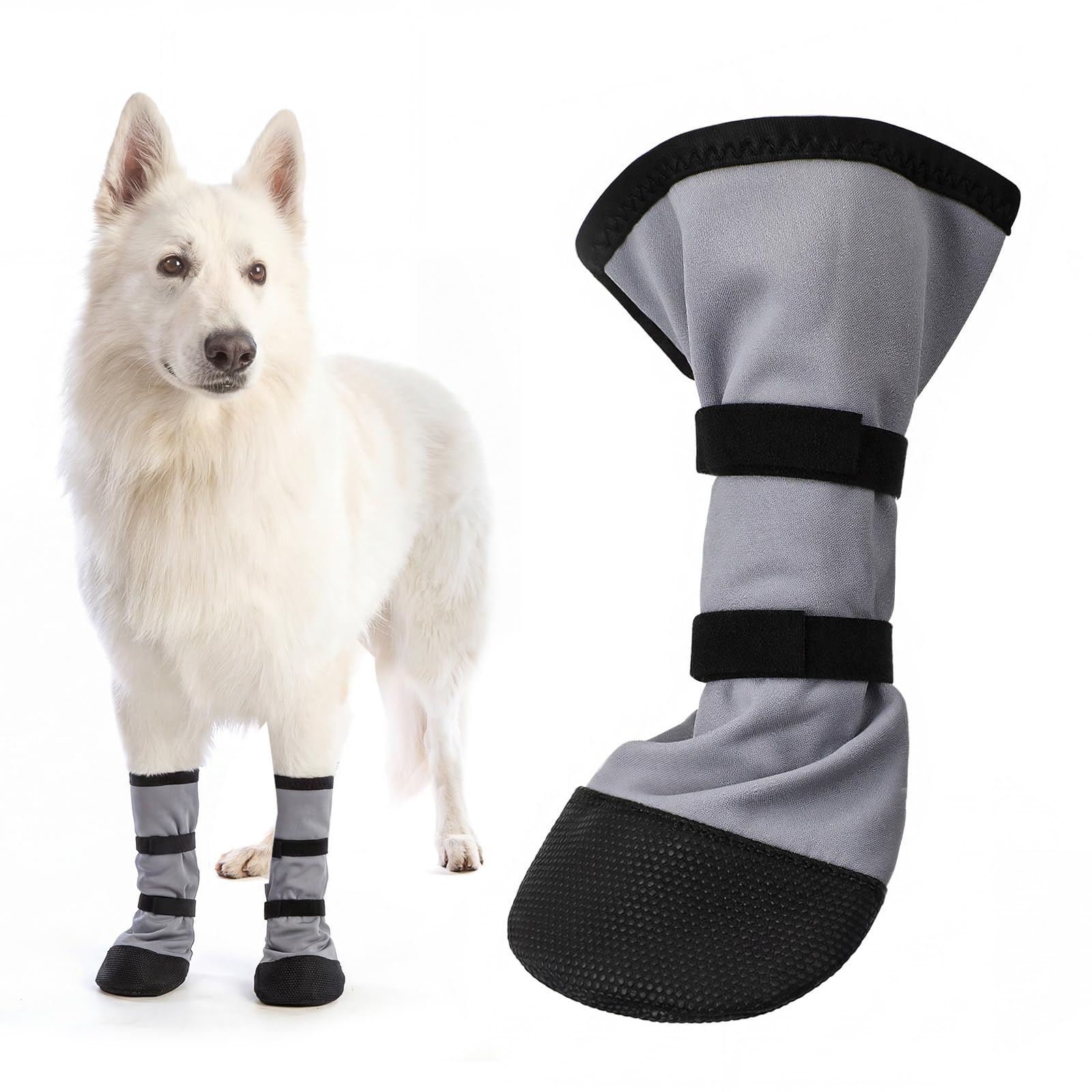 Sunnymove dog paw wound recovery boot closeup showing protective fit for injured paws