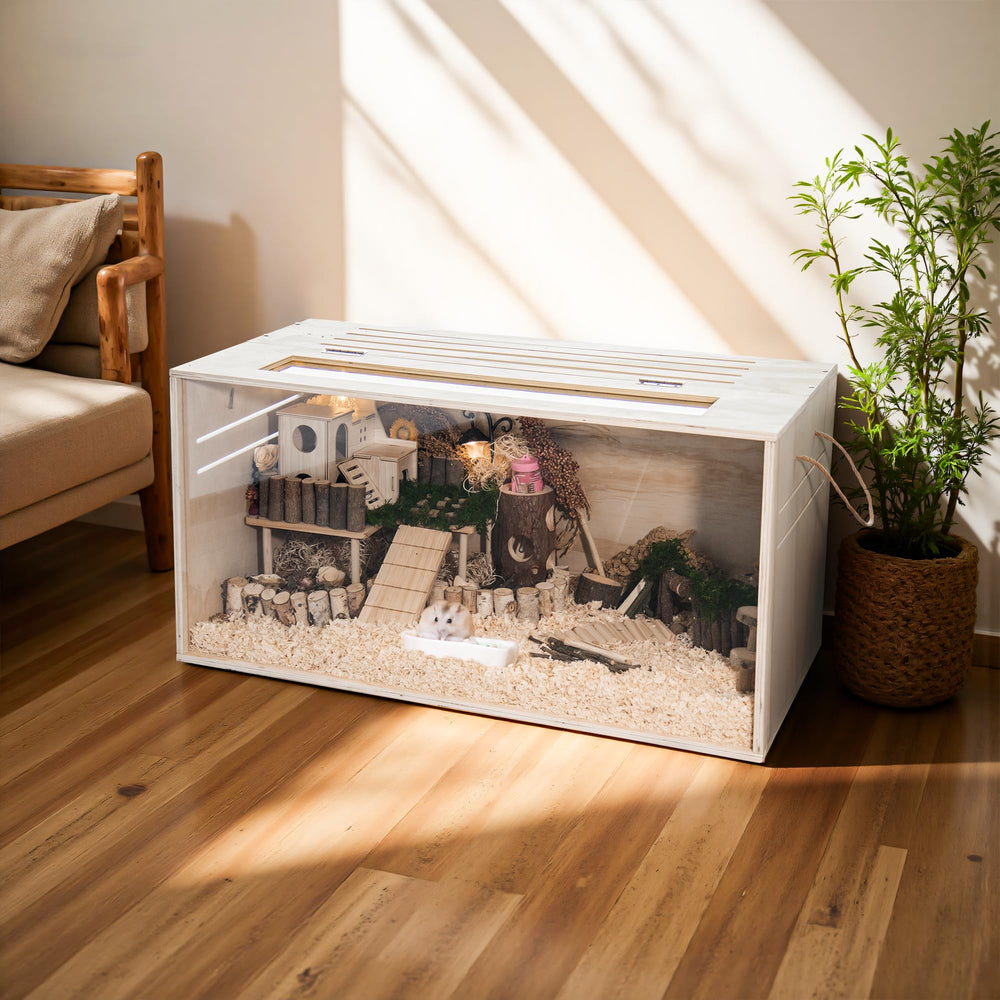 SUNRISELAND observation window on cage for easy pet monitoring