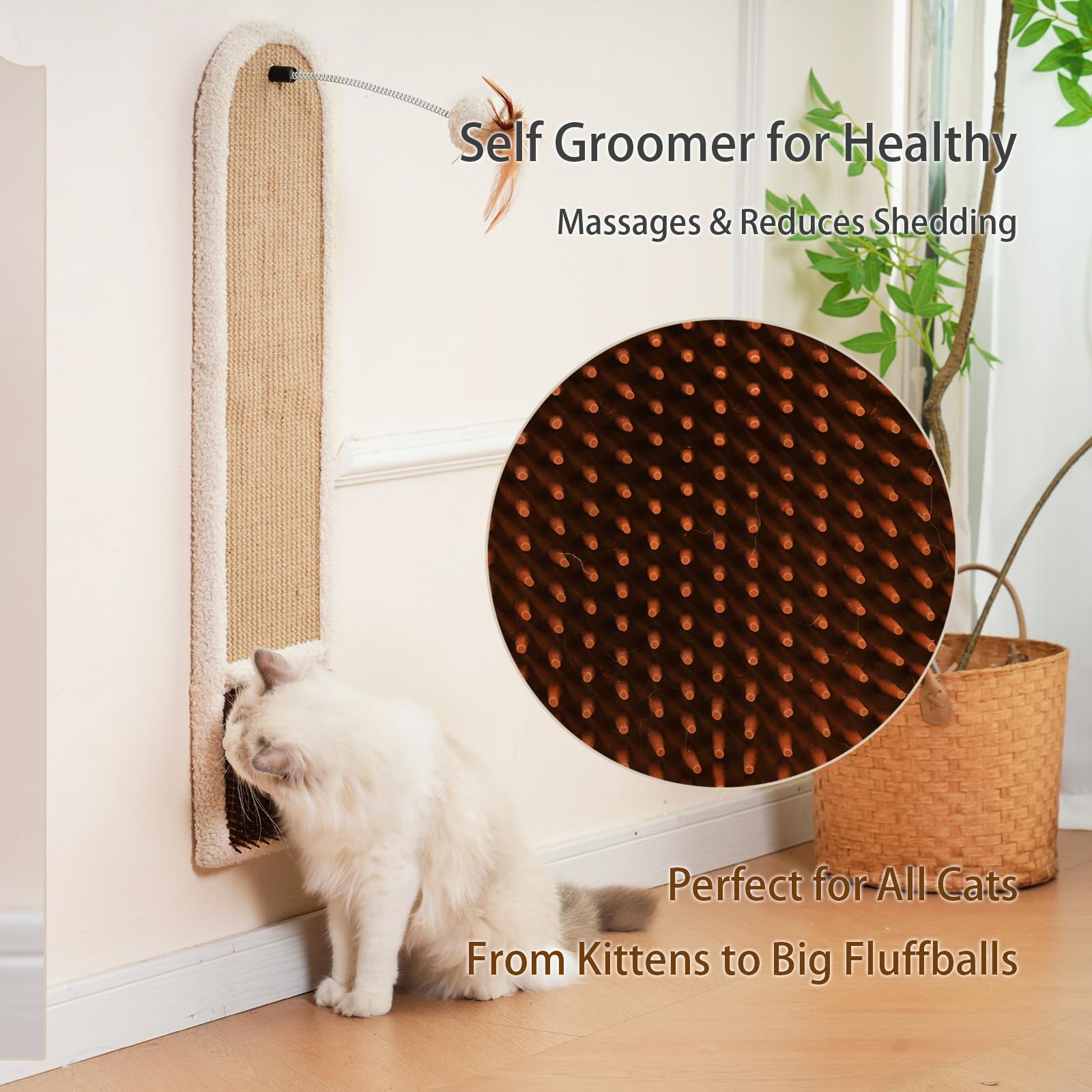 SUNRUI hanging teaser toy engages cats during playtime