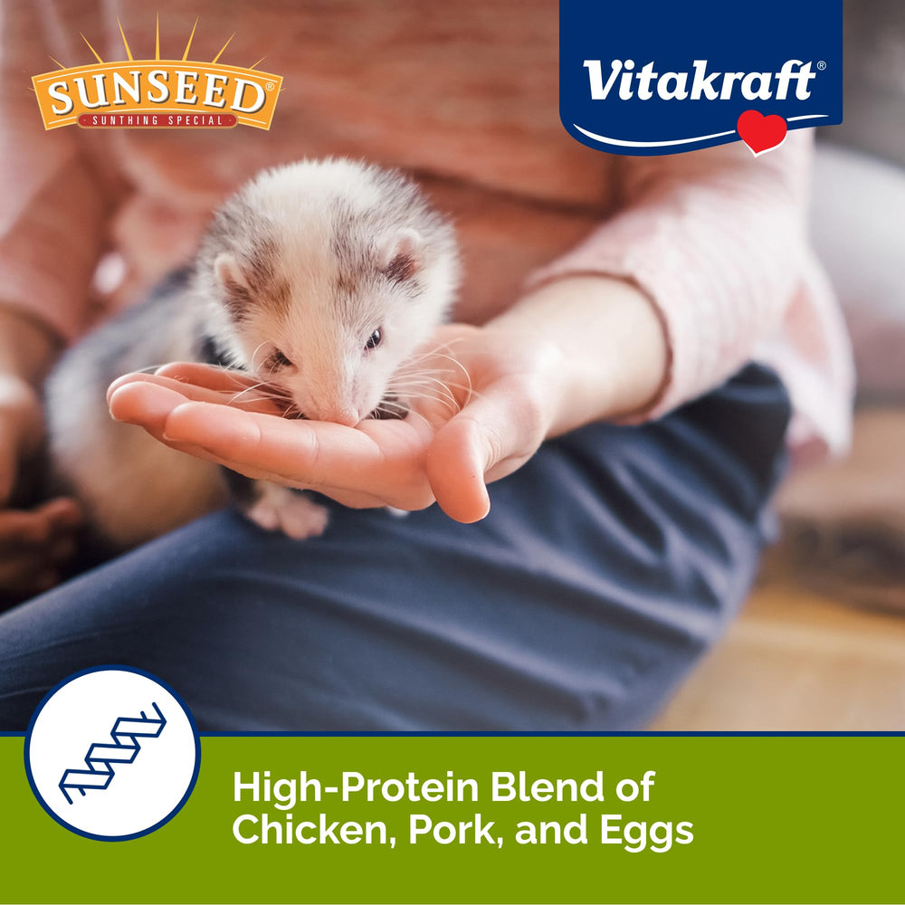 Sunseed Vita Prima ferret food crunchy texture supports chewing