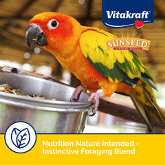 Textured Vita Prima mix designed to encourage natural foraging by conures.