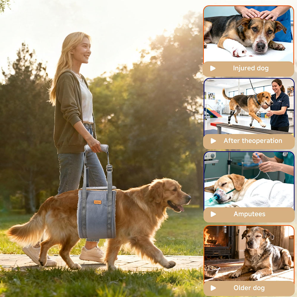 Sunsleek Dog Lift Harness portable bag included for transport and storage