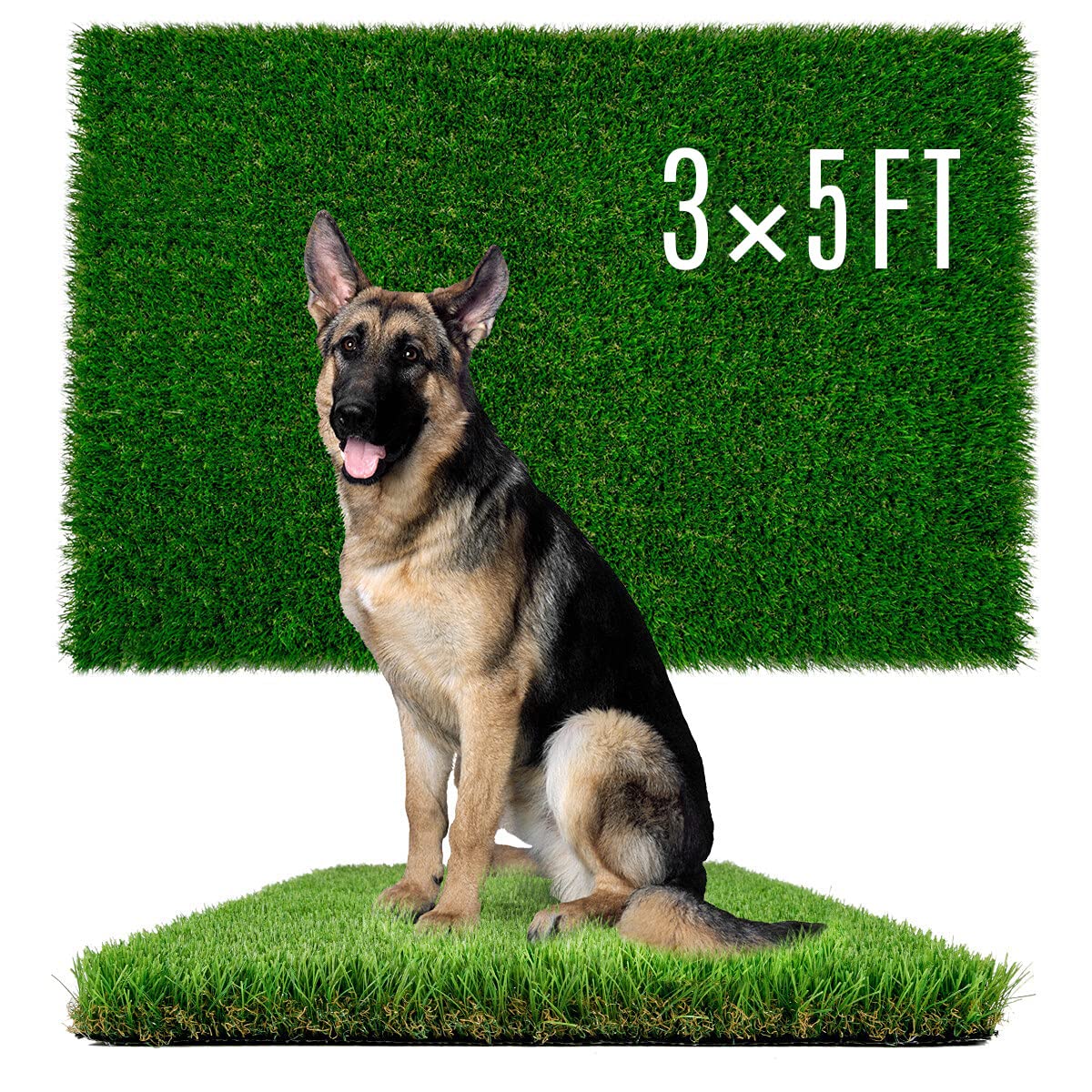 SUNTURF dog grass 3x5ft pad for indoor potty training and easy cleanup.