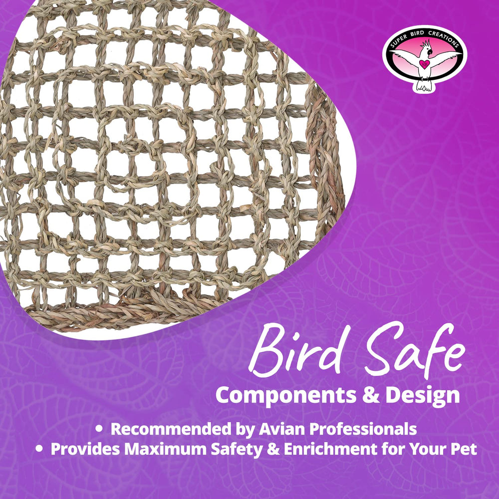 Durable enrichment surface from Seagrass Mat by Super Bird Creations
