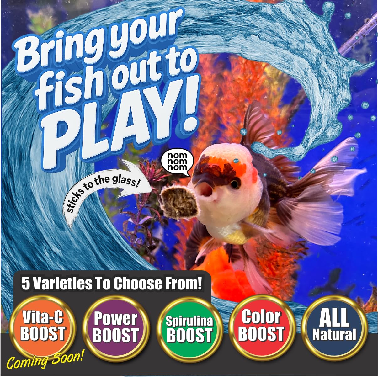Super Cichlids astaxanthin-enriched blackworms close-up enhances color naturally