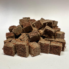 Super Cichlids blackworms cubes feeding close-up easy to portion
