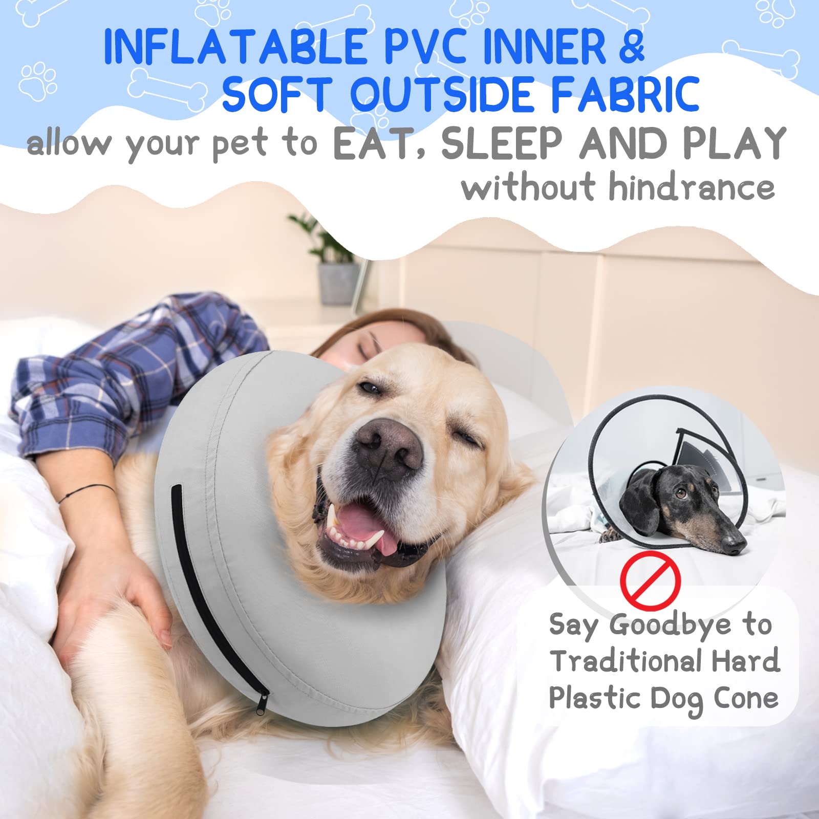 Supet air bag neck support shows lightweight, gentle neck stabilization during recovery.