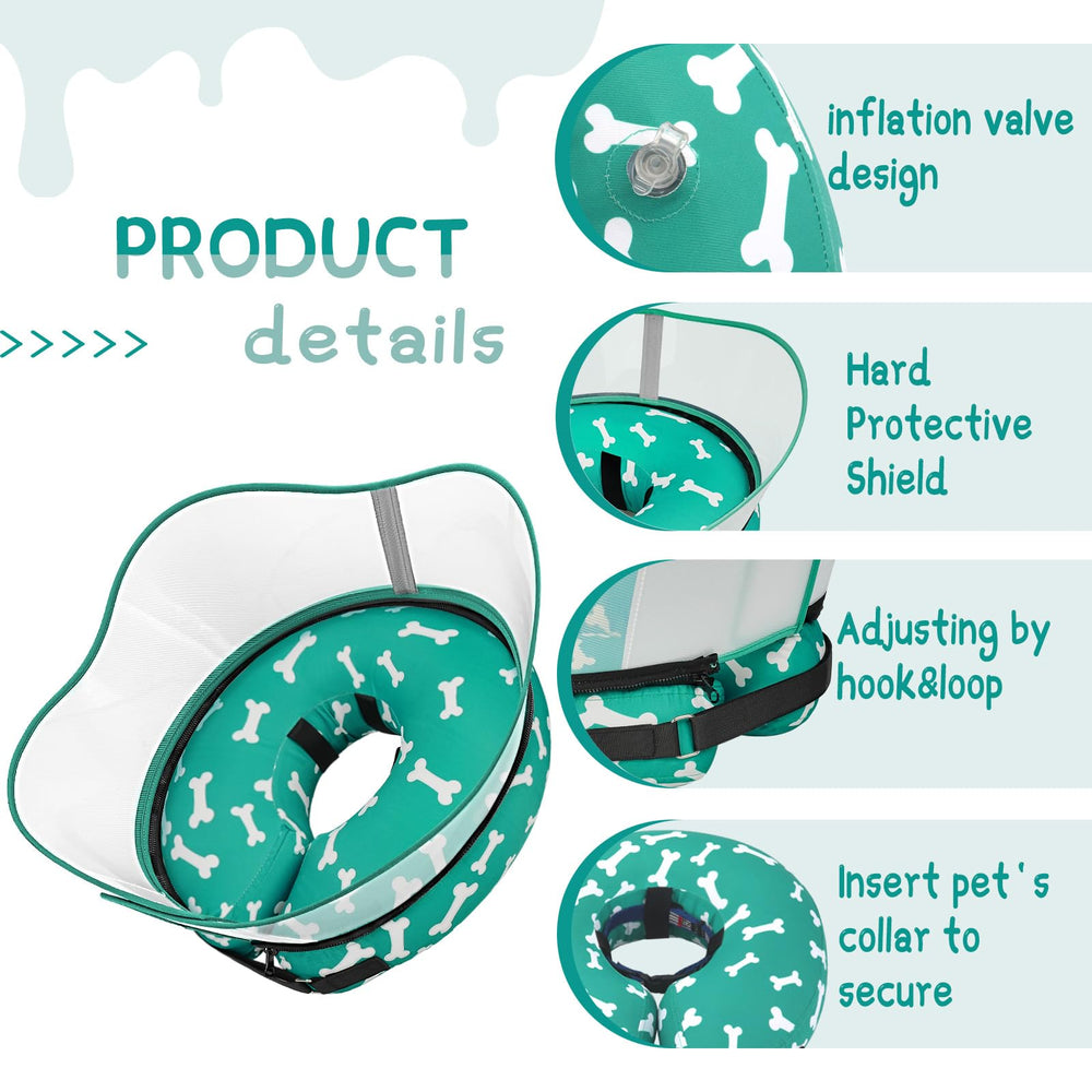 Supet usage guide image showing breed considerations for cone use.