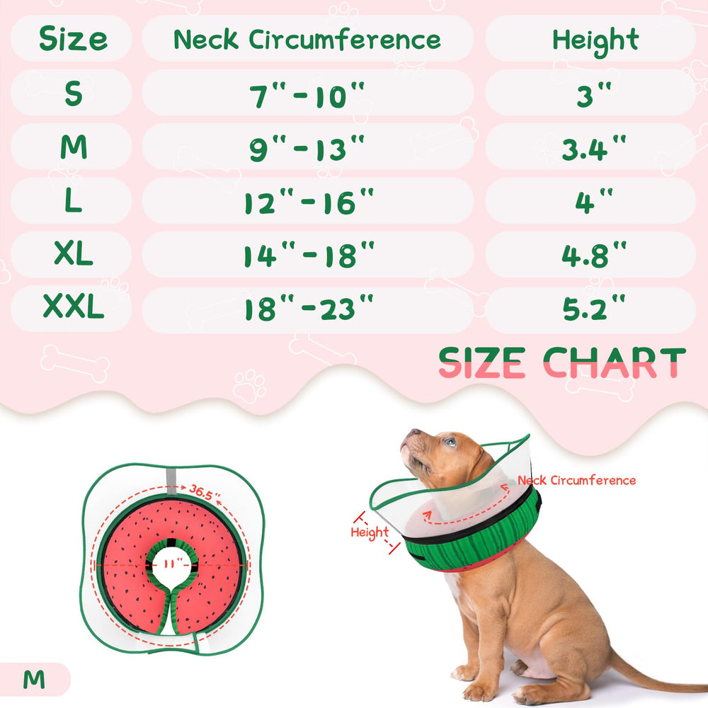 Supet collar available in multiple sizes for different breeds.
