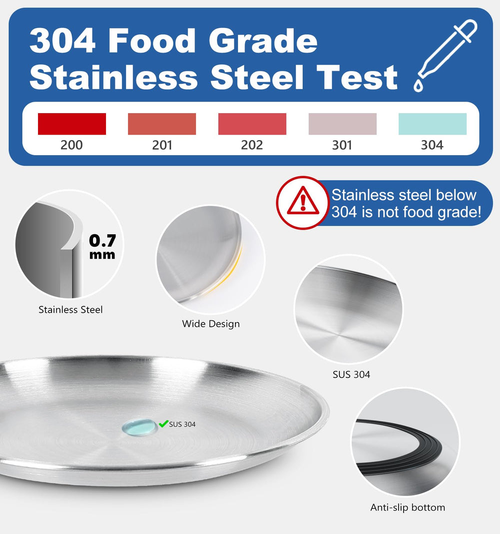Supet dishwasher-safe stainless steel bowls simplify cleaning after meals.