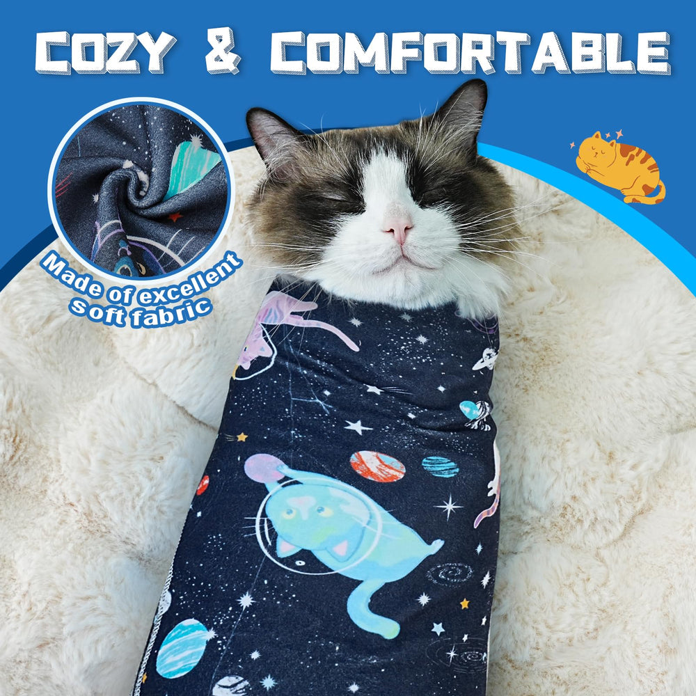 Supet wrap hugs your cat for a secure, comfortable fit