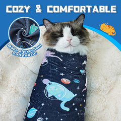 Supet wrap hugs your cat for a secure, comfortable fit