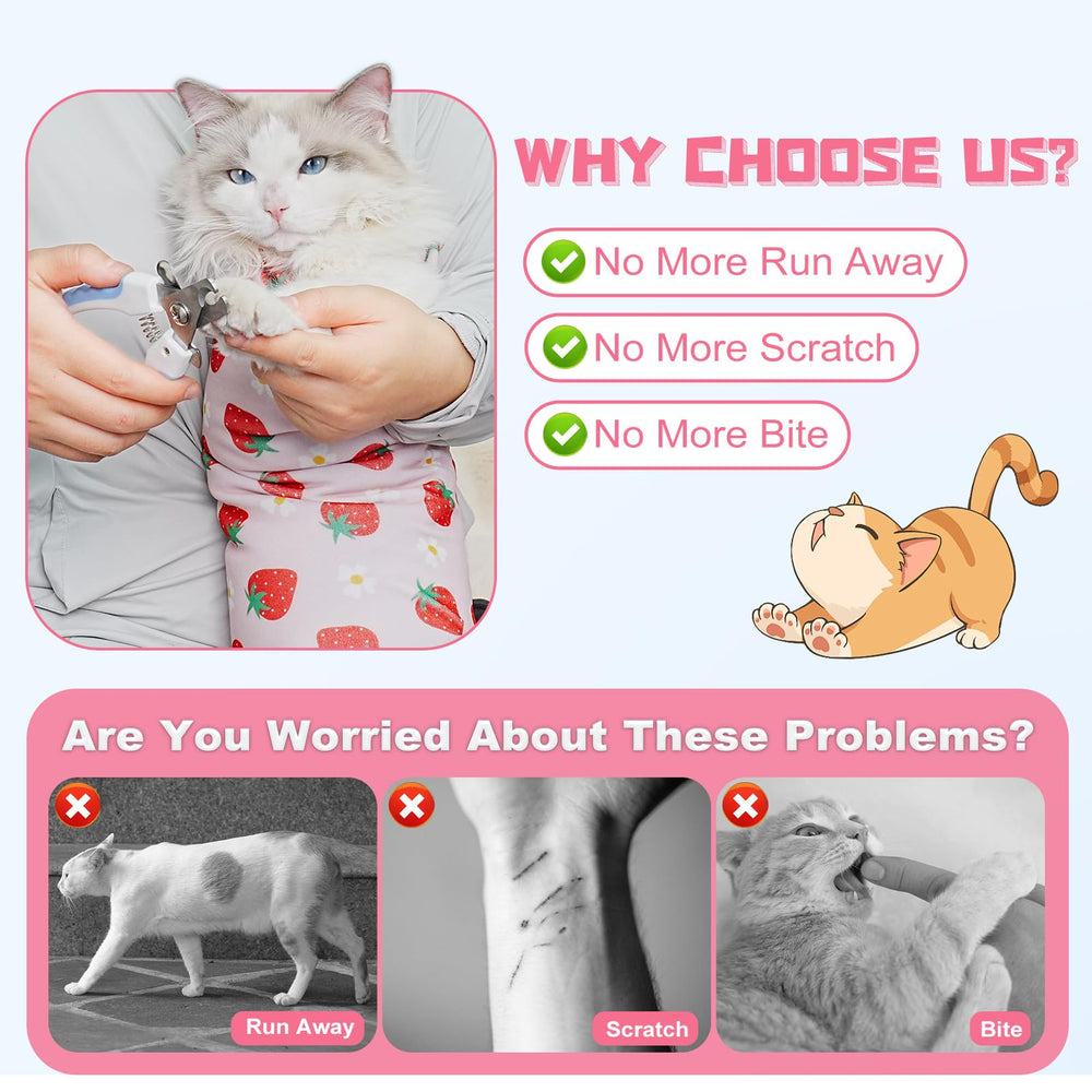Supet cat wrap self-adherent-medicine enables silent, stress-free medicine administration.