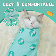 Silent operation of Supet Cat Wrap reduces stress for a peaceful grooming session.
