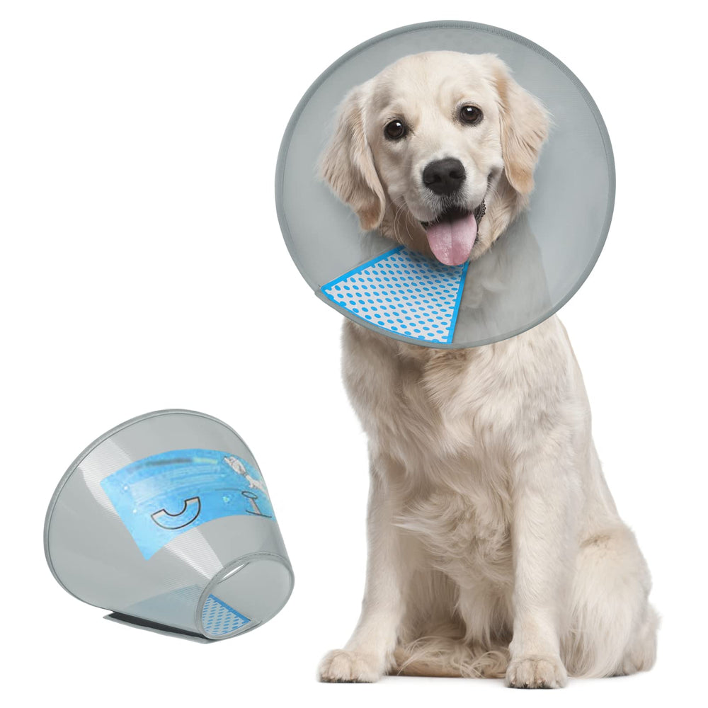 Supet dog cone collar adjustable fits all sizes for wound protection