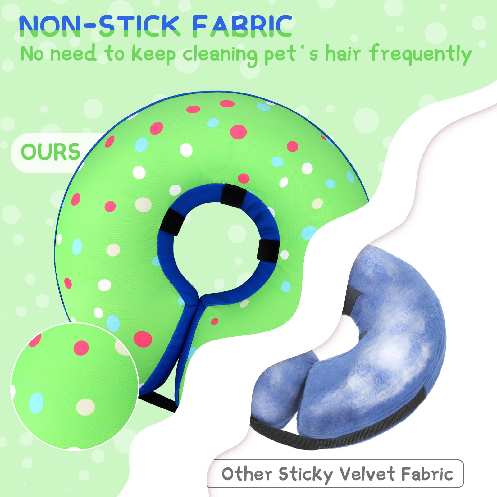 Supet cone with fixation strap demonstrates secure fit and stability.