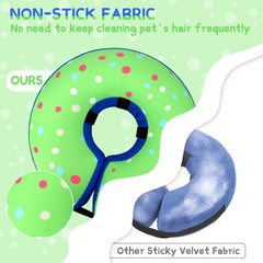 Supet cone with fixation strap demonstrates secure fit and stability.