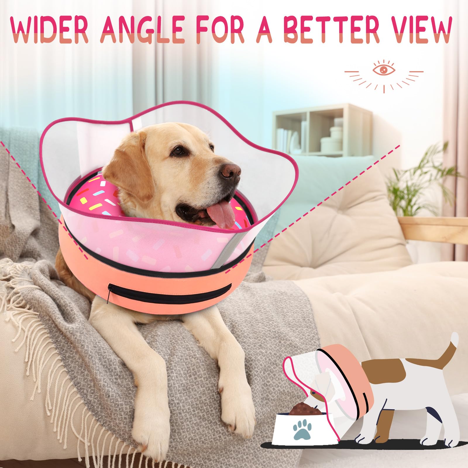 Supet removable zippered cover allows easy washing and maintenance.