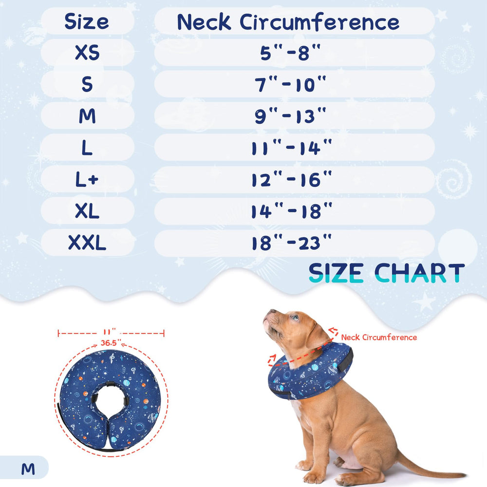 Supet cone sizes available for large, medium, and small dogs.