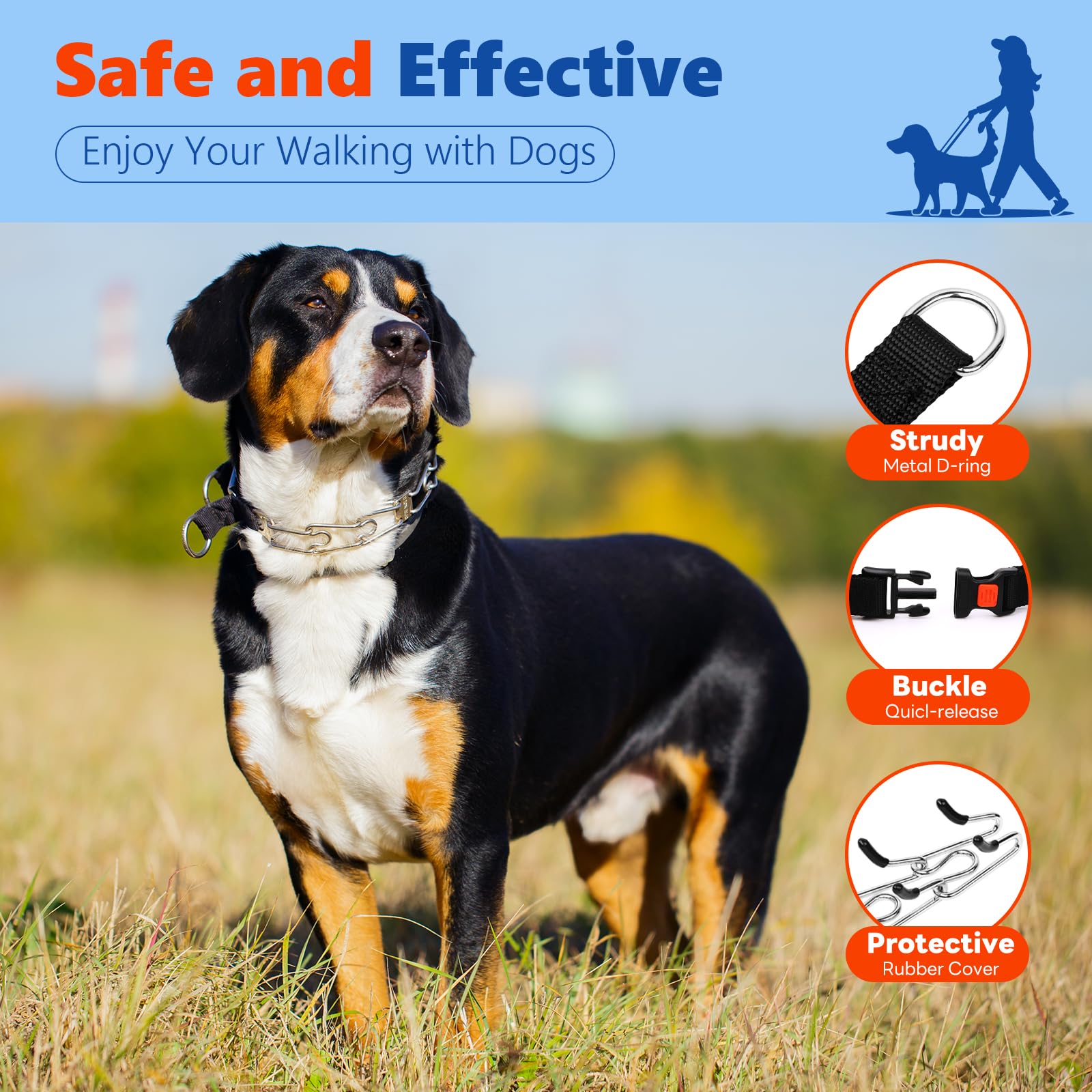 Supet Dog Prong Collar small size designed for tiny breeds.