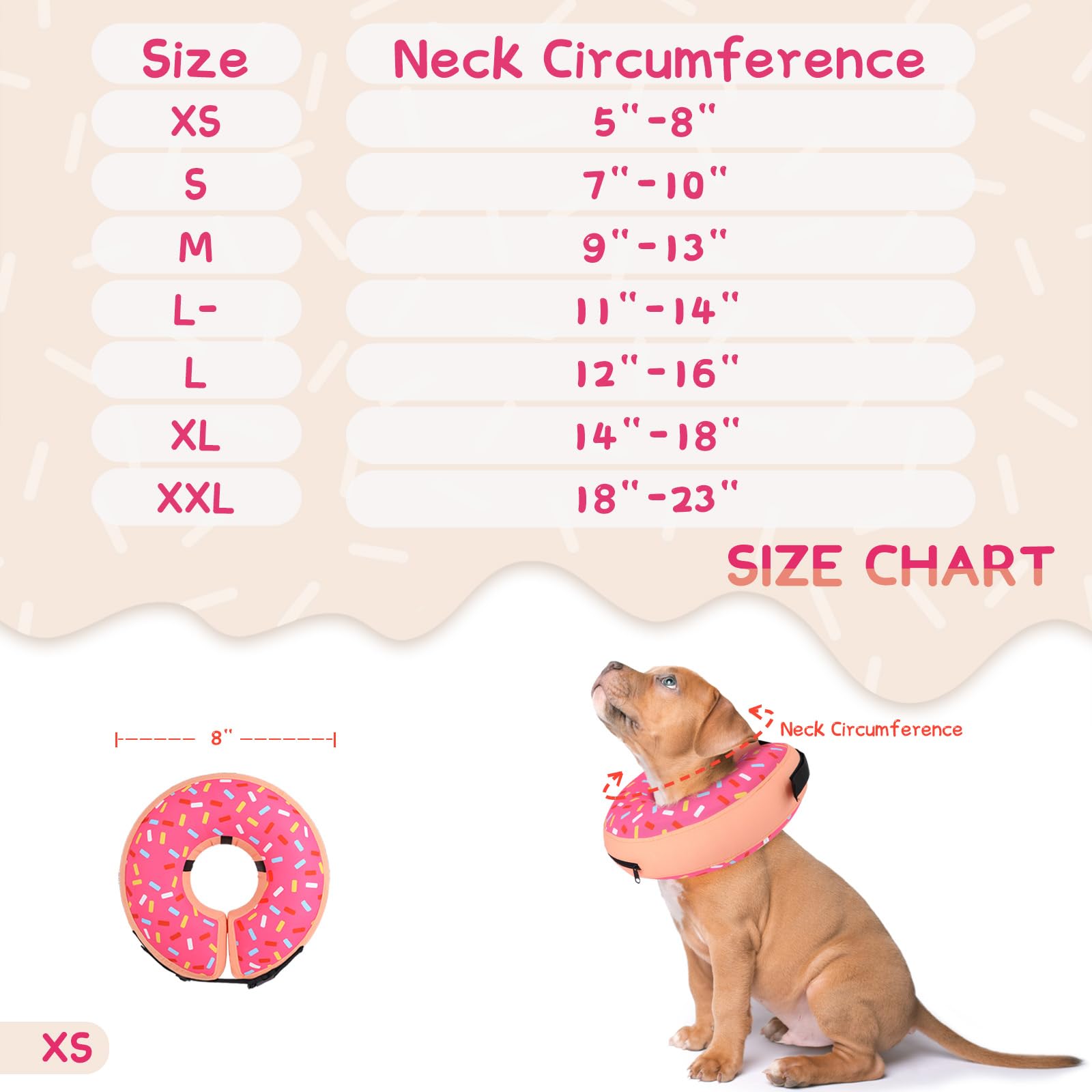 Supet inflatable collar allows freer vision and curious play while protecting wounds.