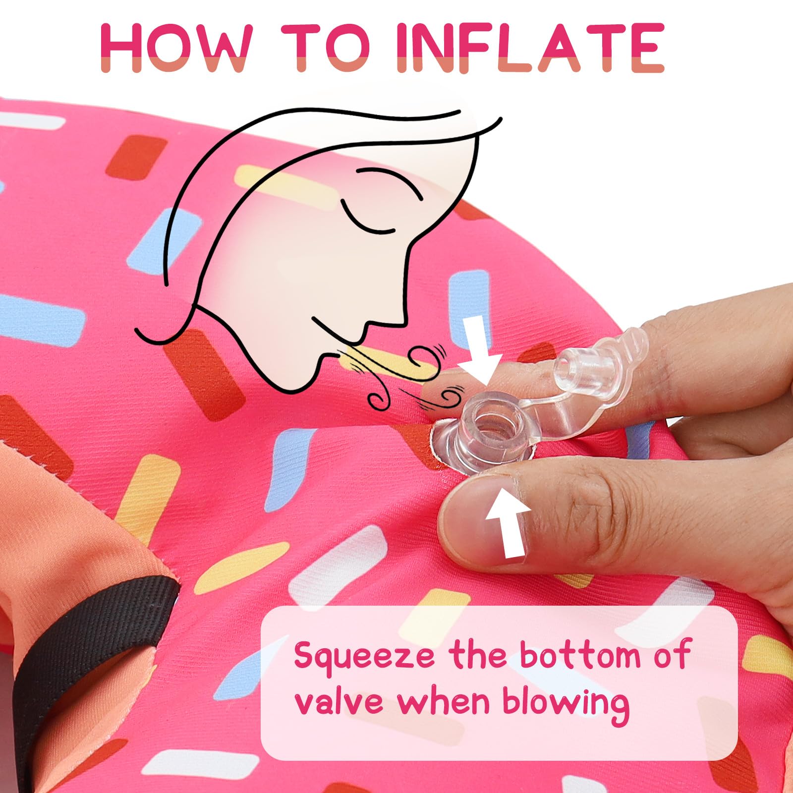 Supet donut collar after surgery offers protective yet soft barrier.