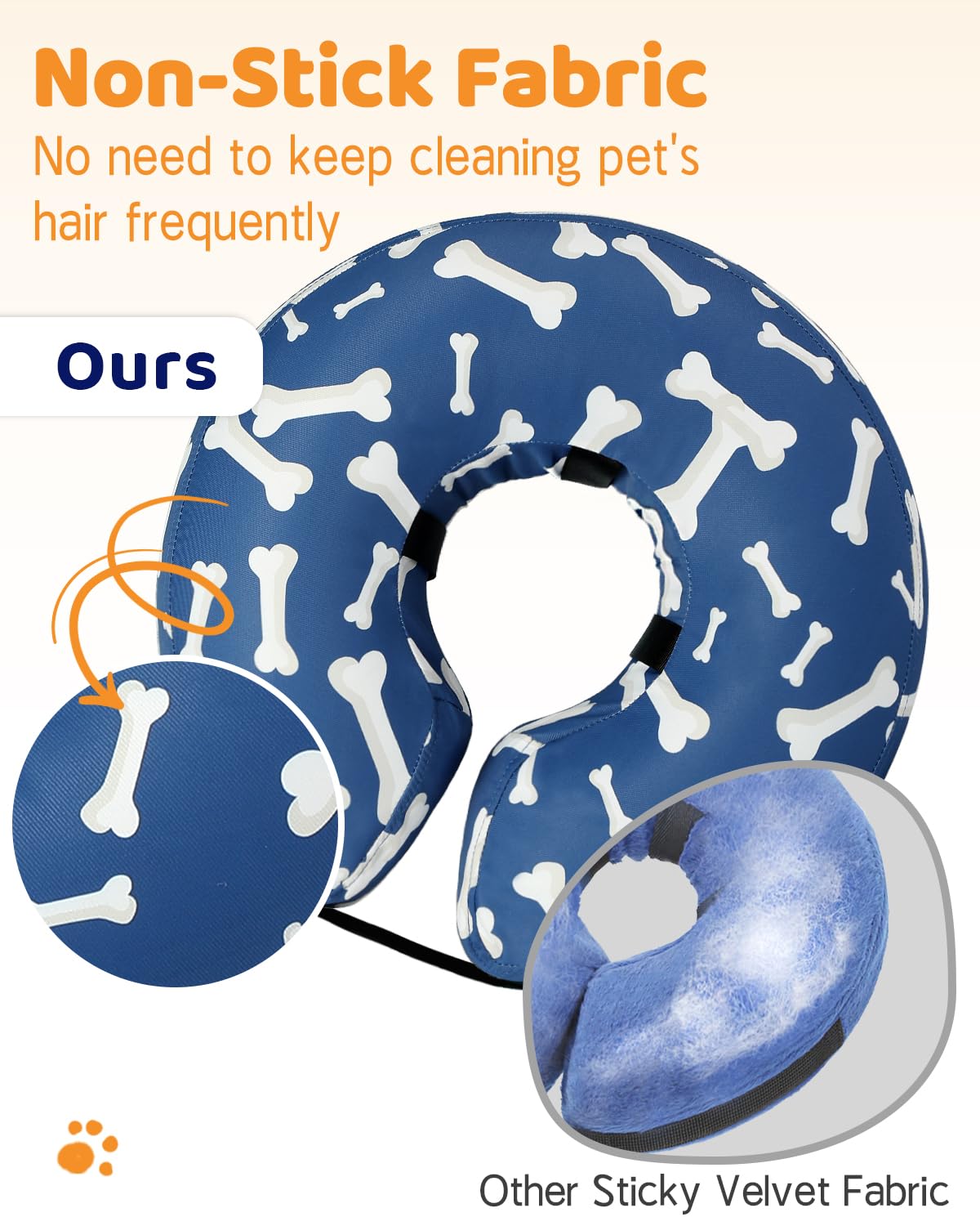 Supet adjustable strap secures the cone for a secure fit.