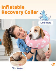 Supet donut-shaped collar with non-stick exterior keeps fur clean