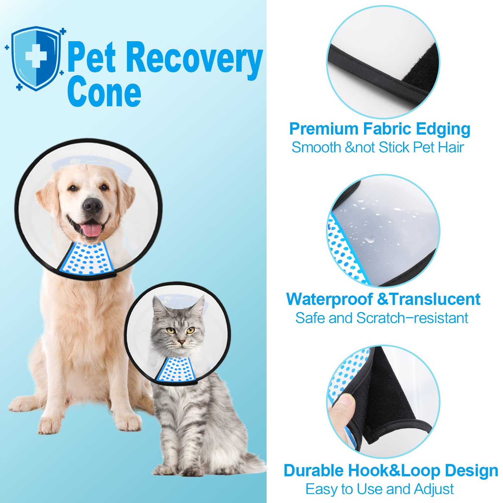 Supet Elizabeth recovery collar designed for large dogs during healing.