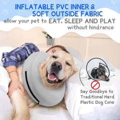 Supet inflatable collar lightweight design for comfortable wear and mobility.