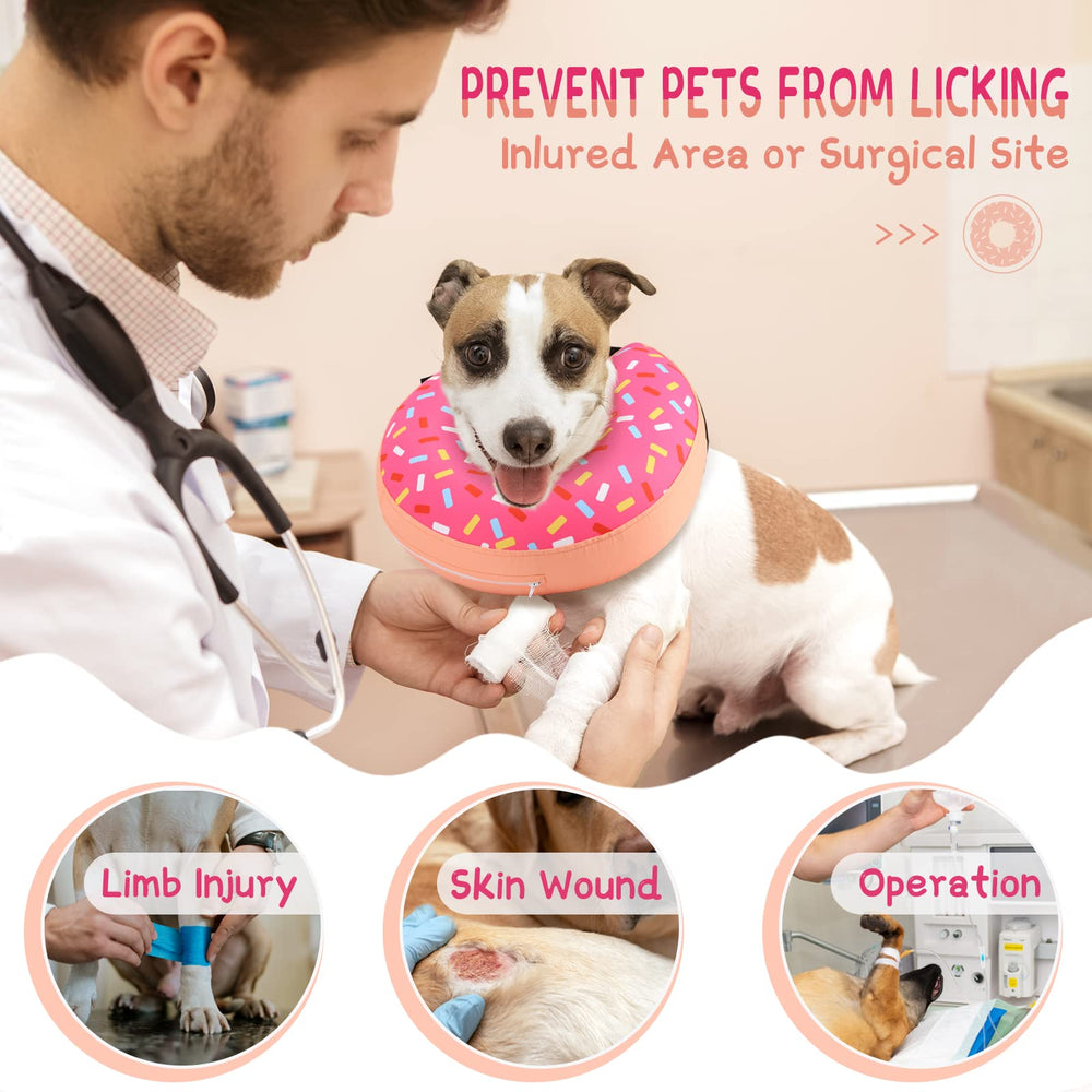 Supet donut neck collar valve detail showing easy deflation for quick cleanup.