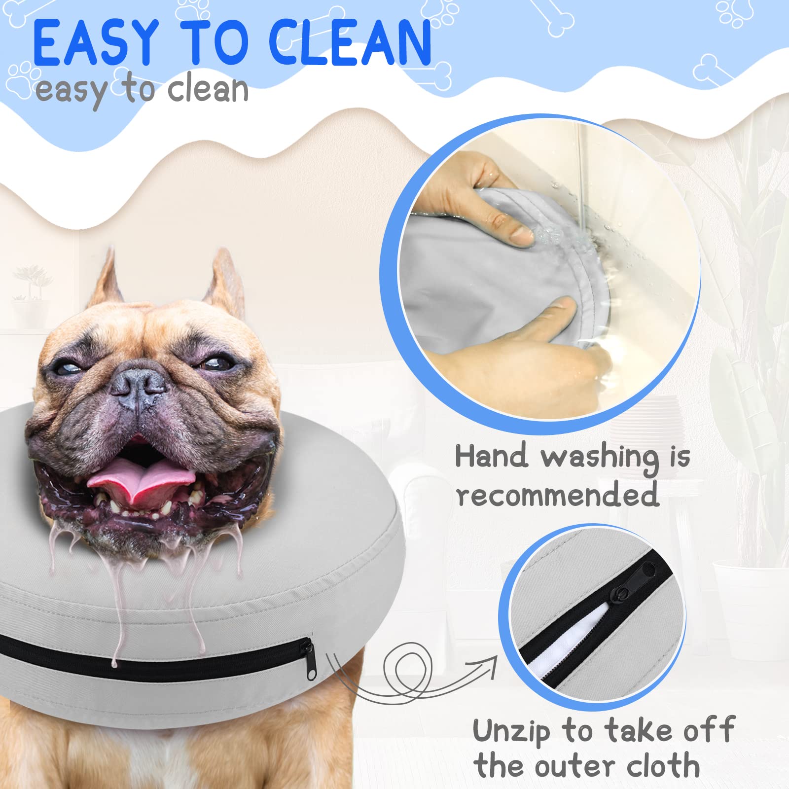 Supet inner-collar-through strap prevents slipping during daily activity.