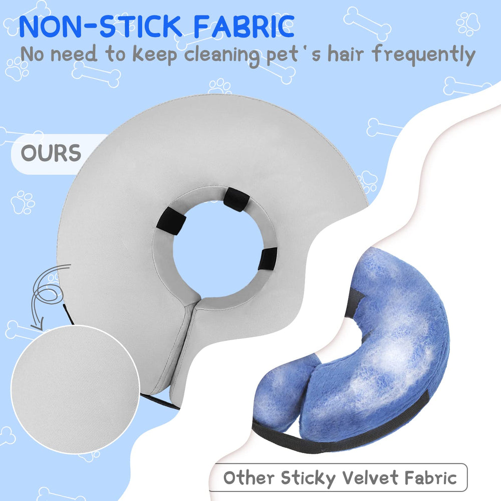 Supet non-stick fabric outside makes cleaning easy and hair less clingy.