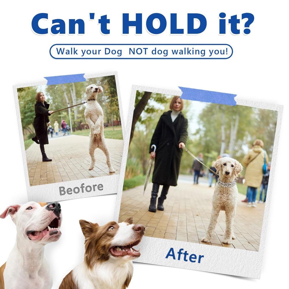 Supet prong collar quick-release buckle enables fast changes during training.