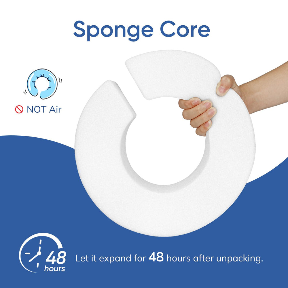 Supet raised sponge dog cone lightweight core for comfortable wear.