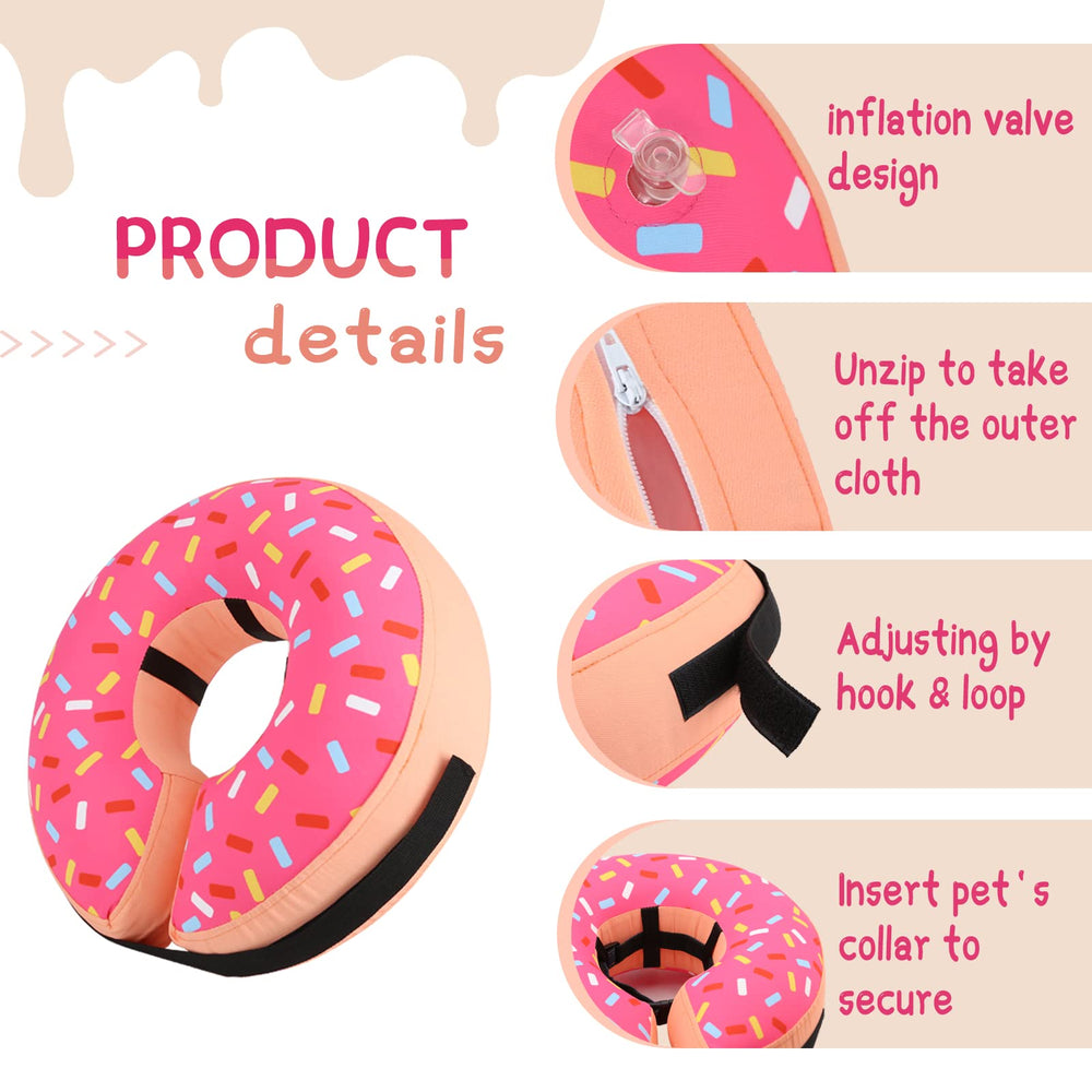 Supet collar with removable outer cloth for quick washing.