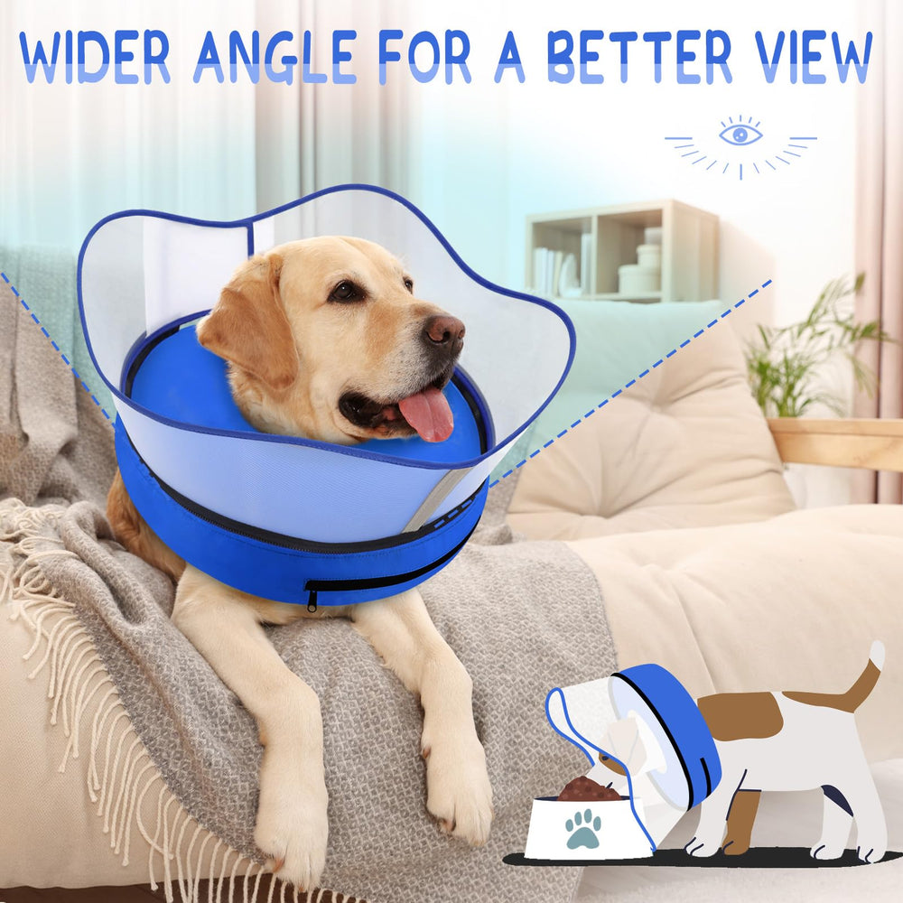 Supet soft donut collar offers restful downtime with clear vision