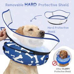 Supet soft donut neck collar side view emphasizes comfort during recovery