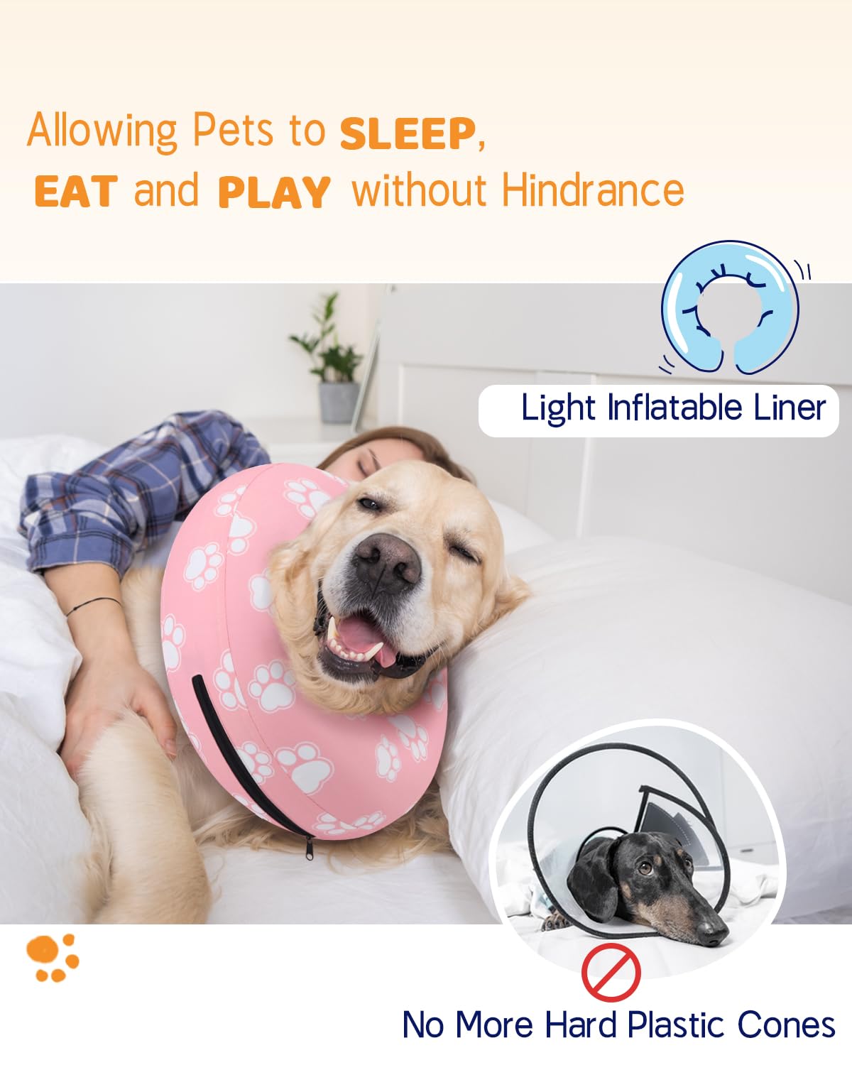Supet soft neck donut features inner air bag for lightweight comfort.