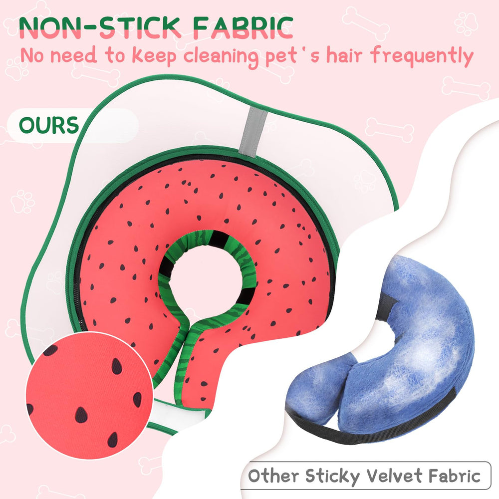Soft comfortable recovery collar that doubles as neck pillow