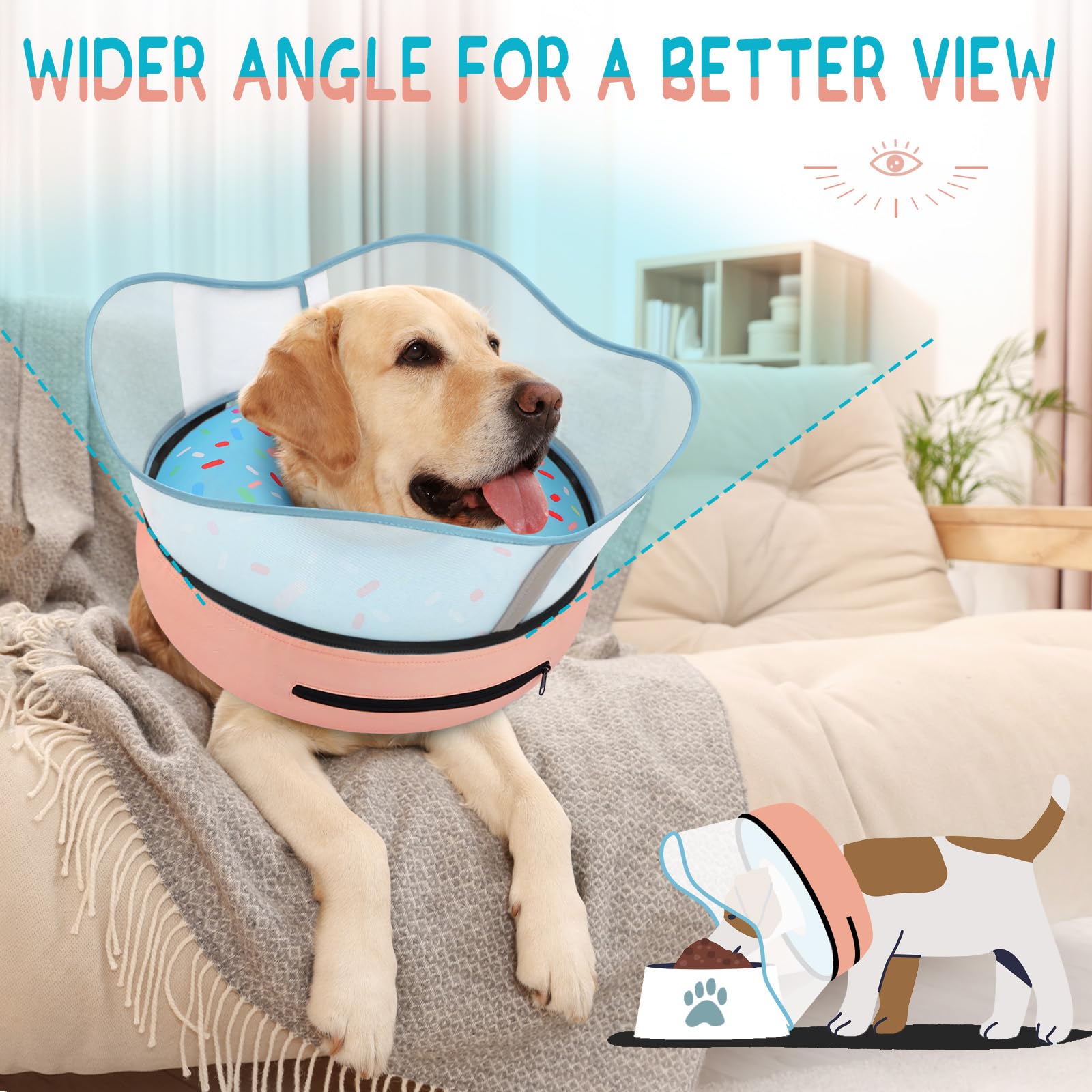Supet soft design doubles as a neck pillow for restful recovery.