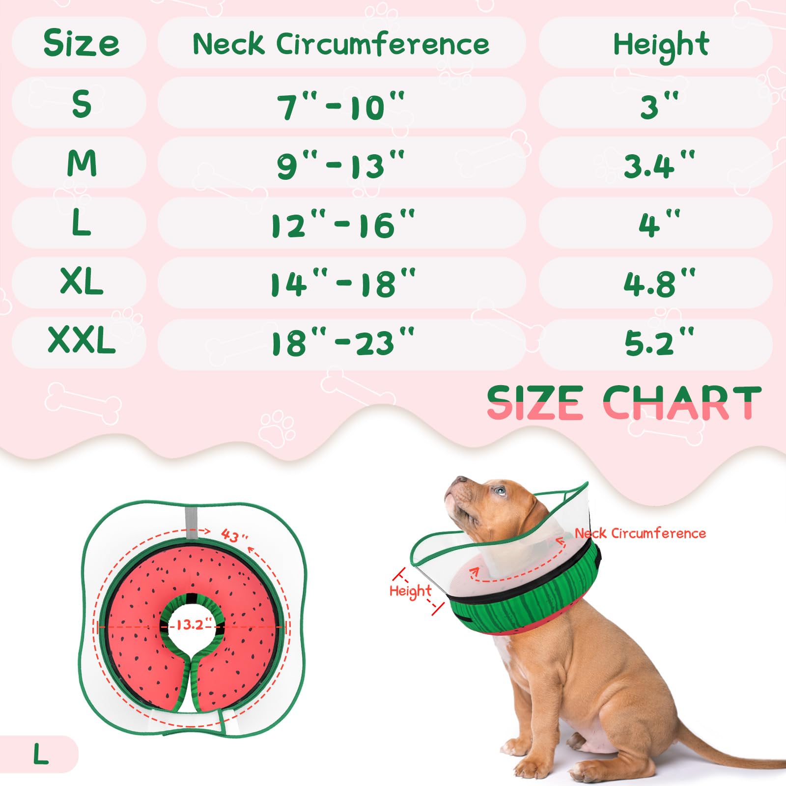 Versatile fit for small, medium, and large dogs with secure closure