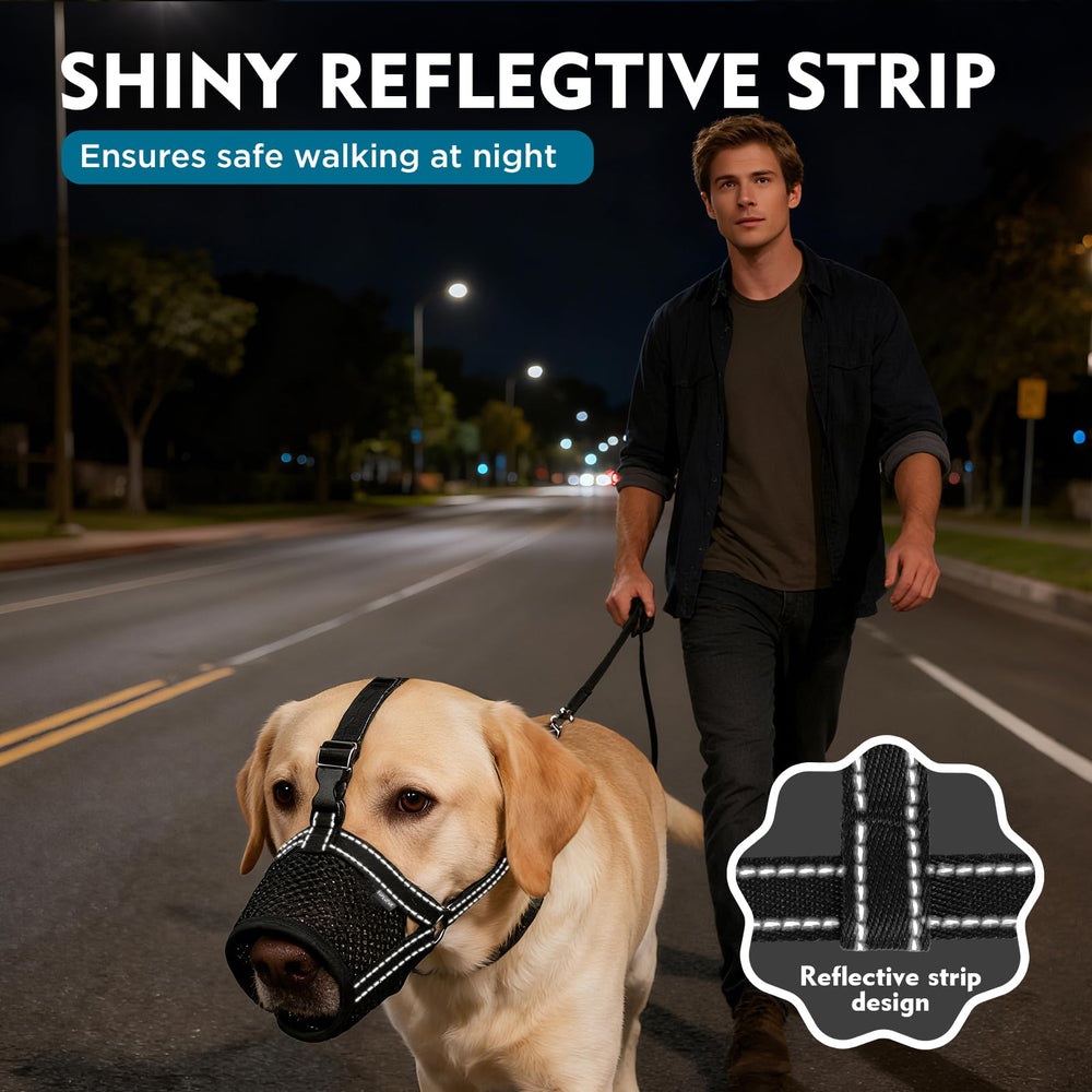 XL SuplutuX muzzle with clear fit guidance for large breeds