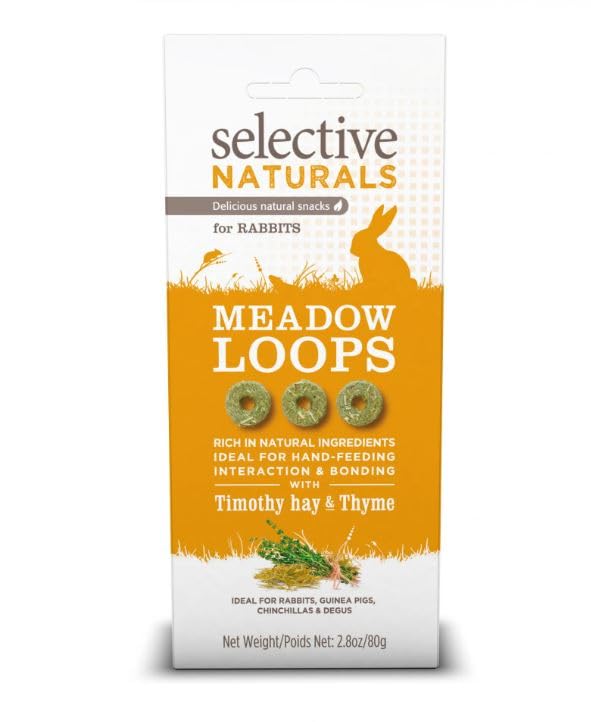 Close-up of Meadow Loops ingredients: Timothy Hay and Thyme for natural snacking