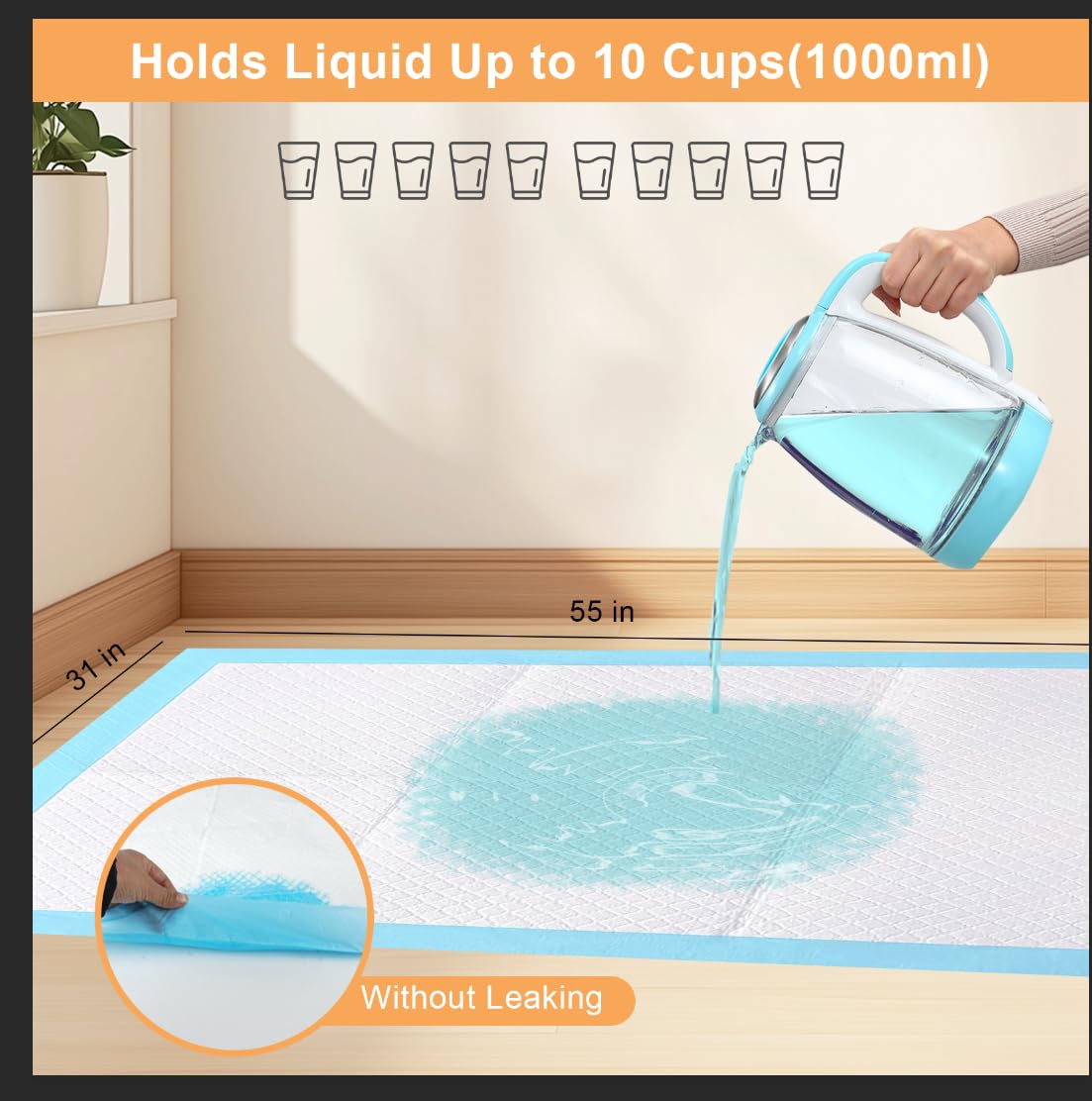 SUPRONLOVE PE film edges add durability and leak prevention.