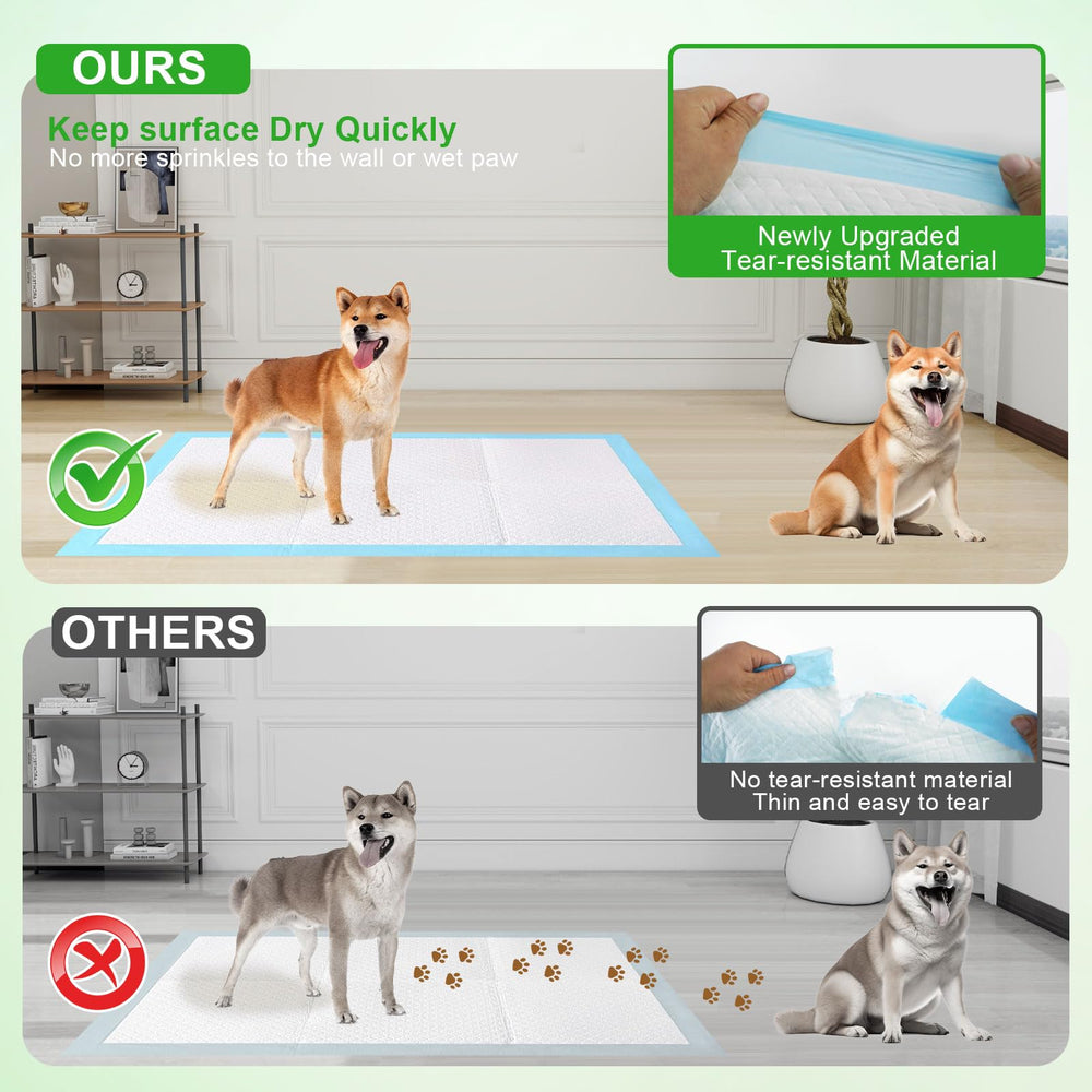 Supronlove blue-pad on floor illustrates wide coverage and protection.